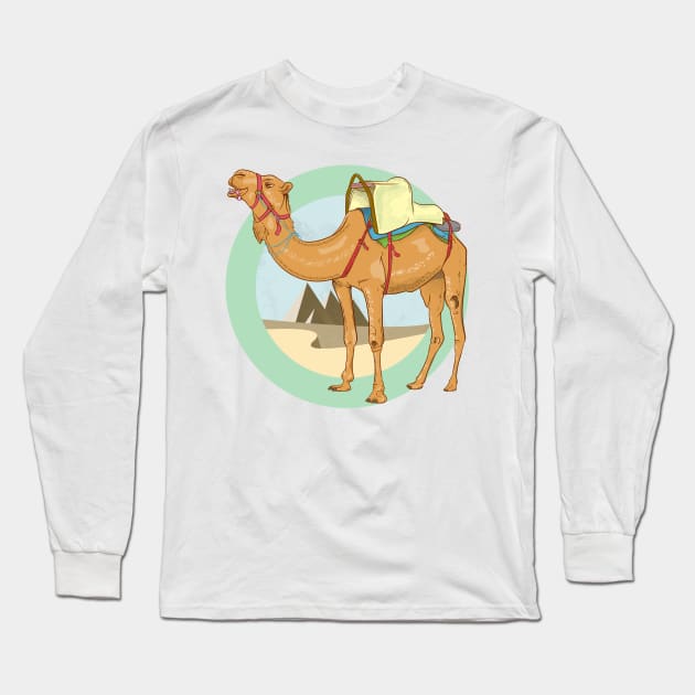 Camel Egypt Long Sleeve T-Shirt by mailboxdisco